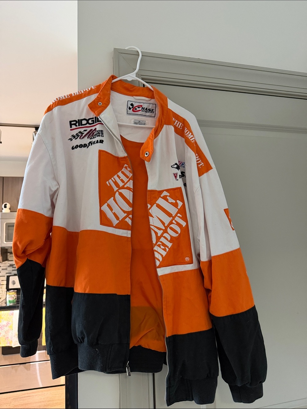 The Home Depot Racing Jacket - Orange White Black